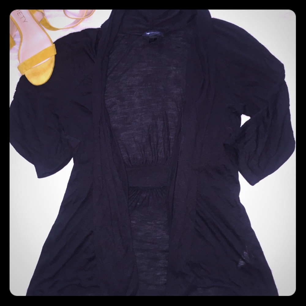 Black   sweater 3/4 sleeve